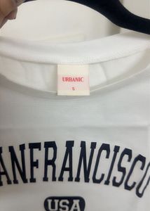 Urbanic White San Francisco USA Crop Top
