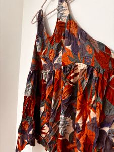 Boho Abstract Print Maxi Dress