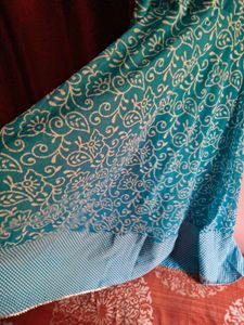Blue Printed Dress
