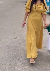 Mustard Midi Dress