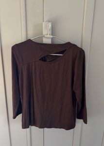 Chic Cut-Out Long Sleeve Top
