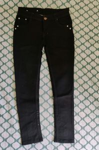 Button Details  Black Jeans