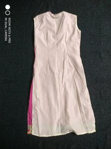 Pink &amp; Gold Embroidered Indian Kurti