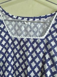 blur full sleeves short kurti