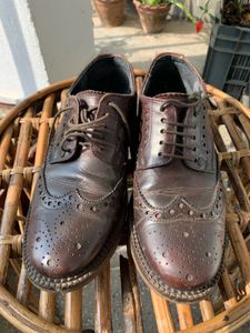 Leather Brogue Dress Shoes