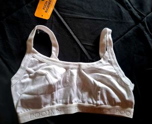 White Pooja Sports Bra