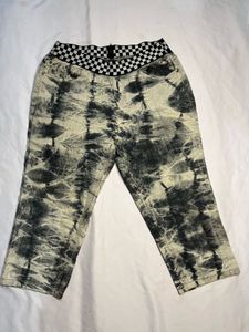 Unique Tie-Dye Jeans with Waistband