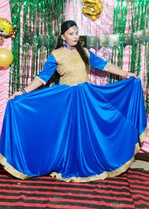 Royal Blue Ethnic Gown
