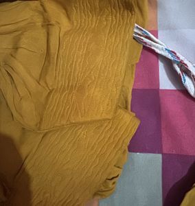Embroidered Yellow Silk suit