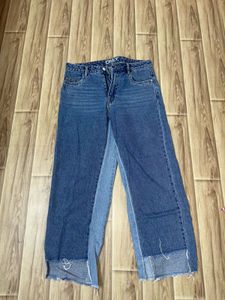 ONLY Two-Tone Wide Leg Jeans