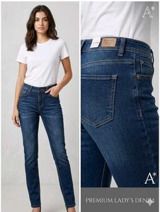 Classic Straight Leg Denim Jeans