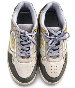 Men's Grey &amp; White Casual Sneakers
