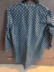 Teal Printed Kurta