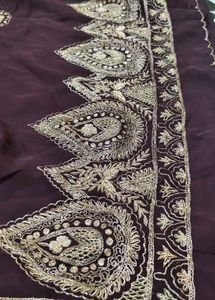 zardozi 💯 hand work 🔥 saree very beautiful ❤️