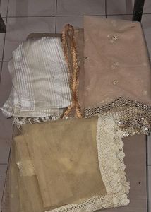 3 Beautiful Dupatta Golden