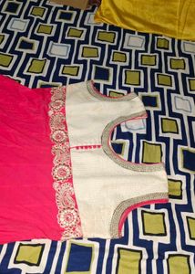 sleeveless frock style kurti