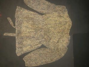 Floral Print Peplum Top