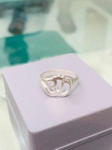 🕉️ Om Ring Pure Silver (wt:-3.200g)