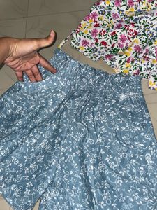 never used Bundle of 3 Floral &amp; Print Shorts