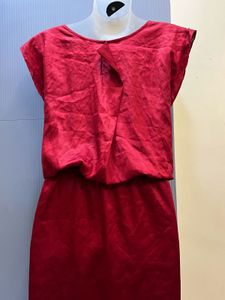 DIWALI SALE OFFER🚨Classic Red Button-Up Dress