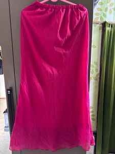 Vibrant Pink mesh type Skirt