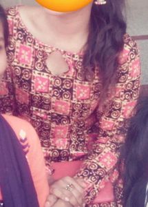 Beautiful Stitched Boat neck kurta