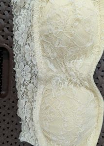 Chic Floral Padded Lace Bandeau/Tube Top