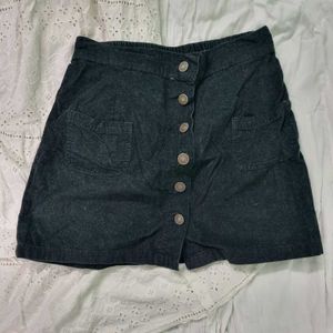 Button-Up A-Line Skirt