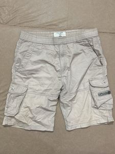 beige cargo shorts