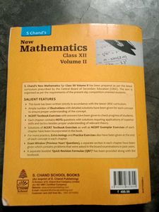 S Chand's New Mathematics Class XII Vol II