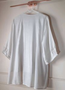 Off white Embroidered Tunic Top