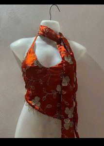 Desi chatpata backless halter top