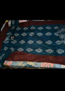 Teal Printed Kurta set