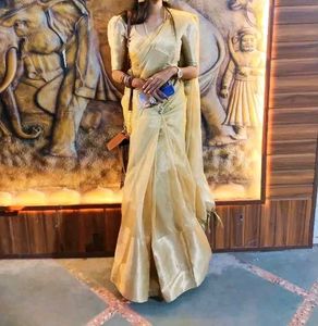 Urgent Sale ❗❗Tissue Gold Saree