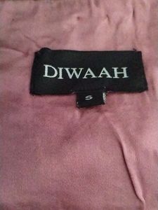Diwaah Peach Embroidered Crop Top (Women)