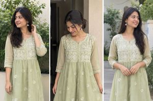 Beautiful chickenkari Kurta