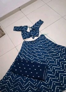 Beautiful Teal Lehenga Choli Set