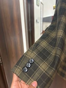 Heritage check blazer