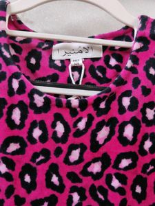 42 Bust - Leopard Print Winter Dress