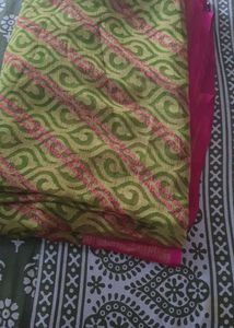 Beautiful Pink and Green Saree