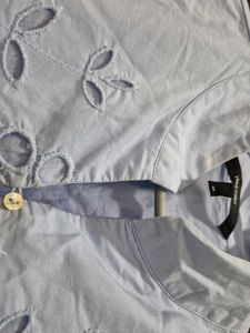 Blue Eyelet Dress
