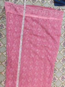 Mauve embroidered Kurta churidar and dupatta