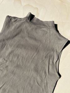 Sleek High-Neck Sleeveless Top
