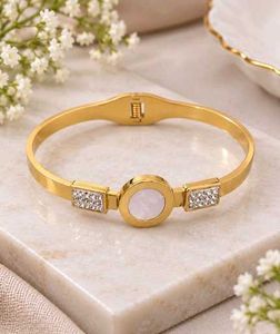 Elegant Gold Bangle Bracelet