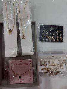 Combo of 5 Chic Jewelry Set - Necklaces & Earrings
