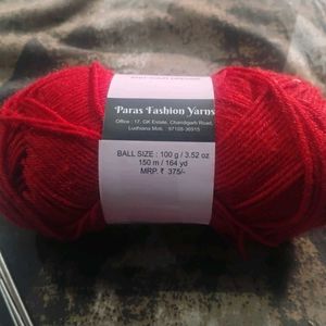 Red Yarn Ball for Knitting
