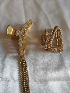Sparkling Rhinestone Hair Claw Clip