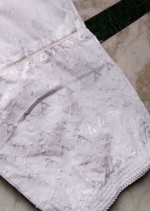 Brand new White Cotton Palazzos chikankari salwar