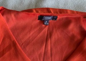 Bright Orange Sleeveless Dress