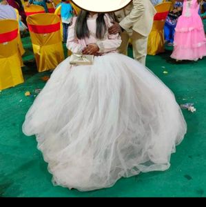 Imported From Abraod Hand Work Bridal Gown Of Peac